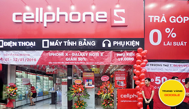 CellphoneS là hệ thống bán lẻ điện thoại lớn ở nước ta