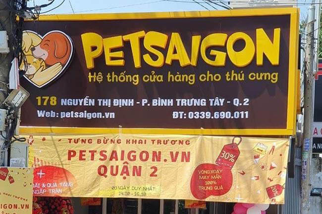 Hệ thống cửa hàng thú cưng Pet Sài Gòn