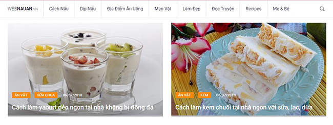 web dạy nấu ăn Webnauan.vn